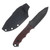 Half Face Blades Disaster Jr Fixed Blade Red-Black G10 Allen Bolts Textured Grip HFDJRDBKTXT