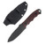 Half Face Blades Disaster Jr Fixed Blade Red-Black G10 Allen Bolts Textured Grip HFDJRDBKTXT