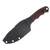 Half Face Blades Disaster Jr Fixed Blade Red-Black G10 Allen Bolts Textured Grip HFDJRDBKTXT