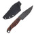 Half Face Blades Crow Jr Fixed Blade Thoya Wood Allen Bolts Smooth Grip Acid Etch Blade HFCWJRTHOYASMTH