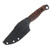 Half Face Blades Crow Jr Fixed Blade Thoya Wood Allen Bolts Smooth Grip Acid Etch Blade HFCWJRTHOYASMTH