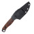 Half Face Blades Crow Jr Fixed Blade Thoya Wood Allen Bolts Smooth Grip Acid Etch Blade HFCWJRTHOYASMTH