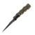 Half Face Blades 3in HUMINT Fixed Blade Blk Burlap Micarta Blk G10 Brass-White G10 Pin Striping Olive Canvas Micarta Split HFHUMBKBLMCPS