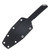Kershaw Mini Iridium Fixed Knife Black Linen Micarta Handle D2 Blade KS1051