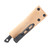 Lishen Knives Northern Scalpel Fixed Blade Matte Black Canvas Micarta Handle AL Pins LKNSMBCM