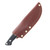 Lishen Knives Dakota Fixed Blade Midnight Jute Micarta Handle Aluminum Pins LKDAKMJM