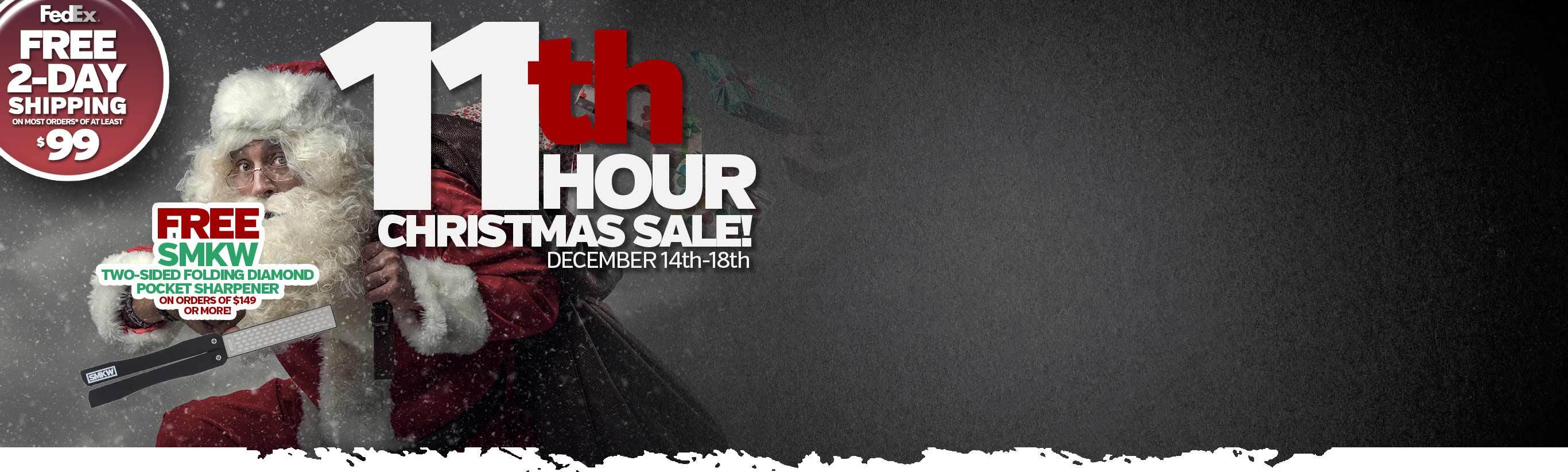 Free FedEx 2 Day at $99+ & free sharpener at $149+