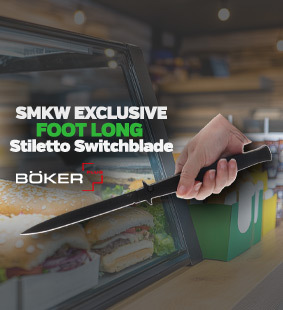 New SMKW Exclusive Boker Foot Long Stiletto Switchblade