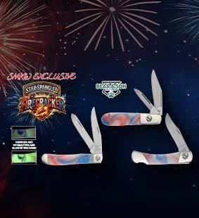 SMKW Exclusive Bear Star Spangled Firecracker Pocketknives 