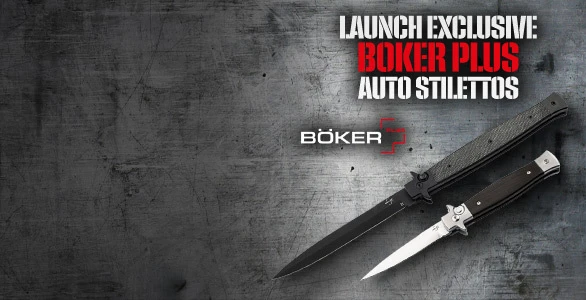 New Boker Plus Launch Exclusive Auto Stilettos