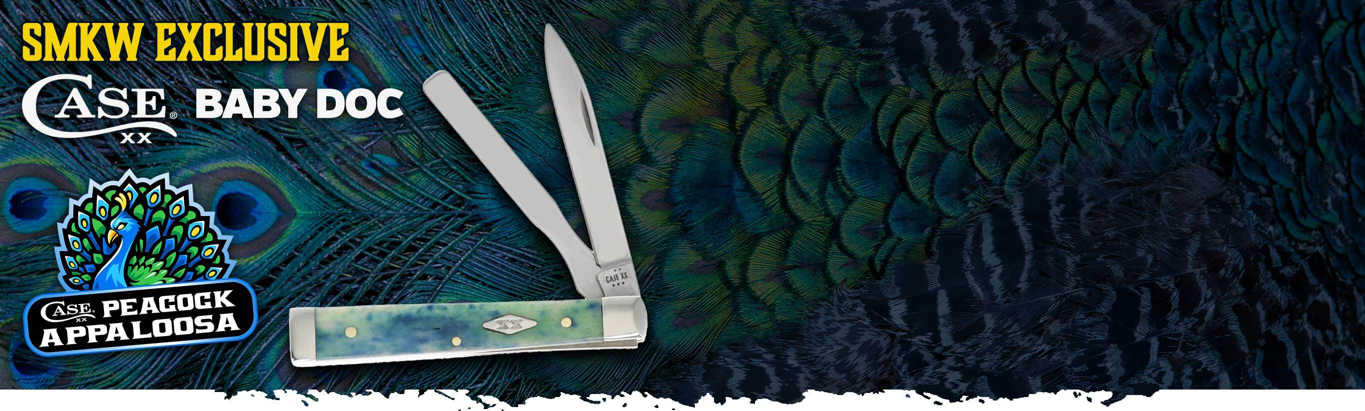 Case XX SMKW Exclusive Peacock Appaloosa Smooth Bone Baby Doc