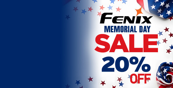 Fenix Memorial Day Sale - 20% off Fenix products
