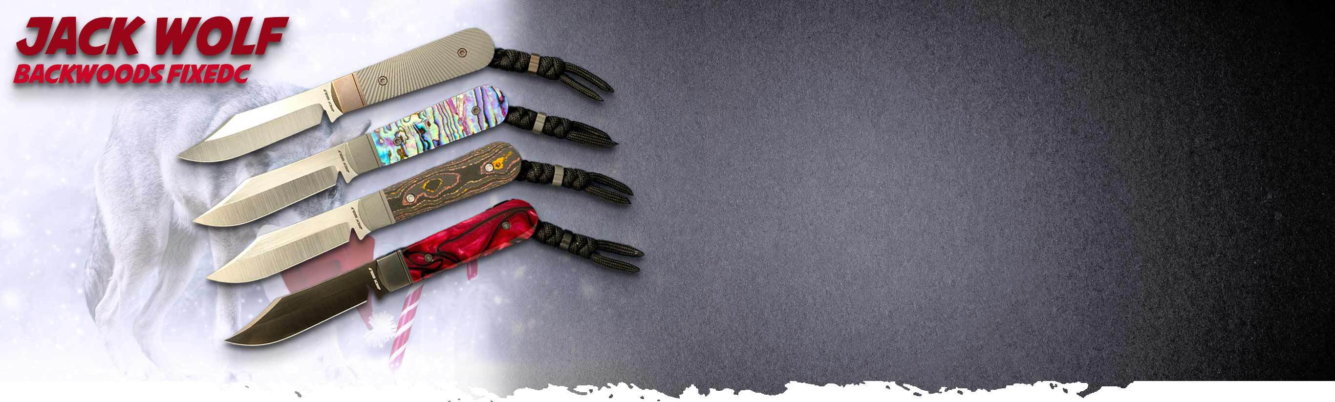 NEW Jack Wolf Backwoods FIXedc Knives