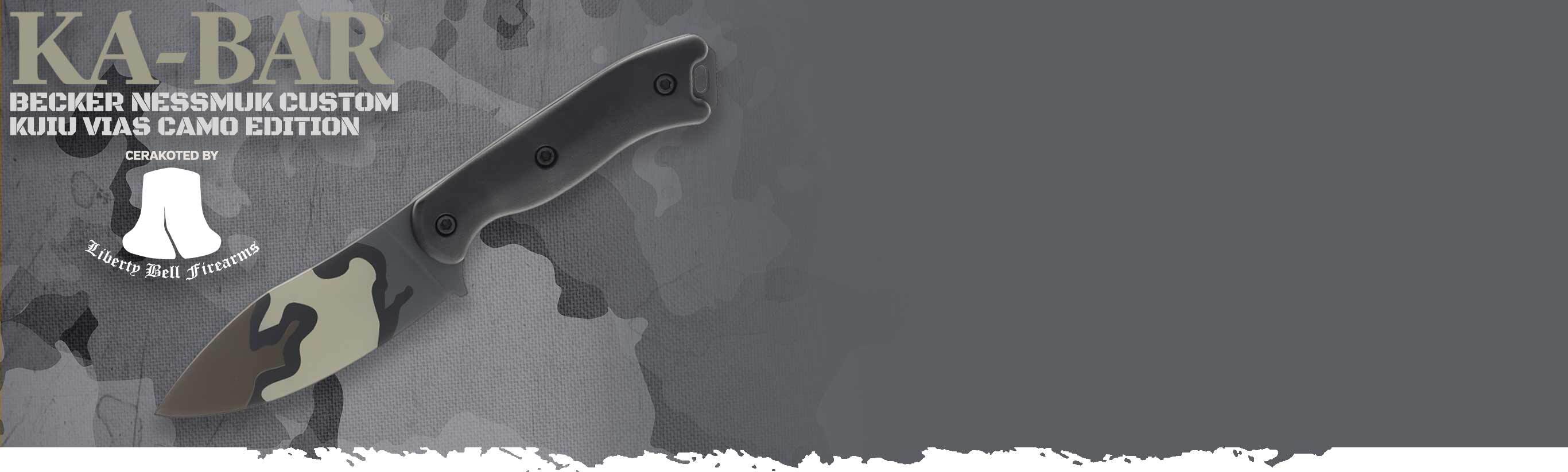 New! KABAR Nessmuck Custom Kuiu Vias Camo Edition