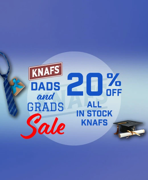 KNAFS Dad's & Grads Sale - 20% Off in-stock KNAFS knives