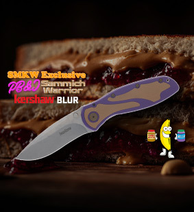 New SMKW Exclusive Kershaw Blur PBJ Sammich Warrior