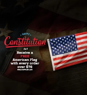 Constitution Day Promo - Free US Flag with order of $76+