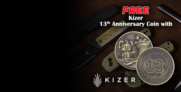 Free Kizer 13th Anniversary Coin with any Kizer Purchase