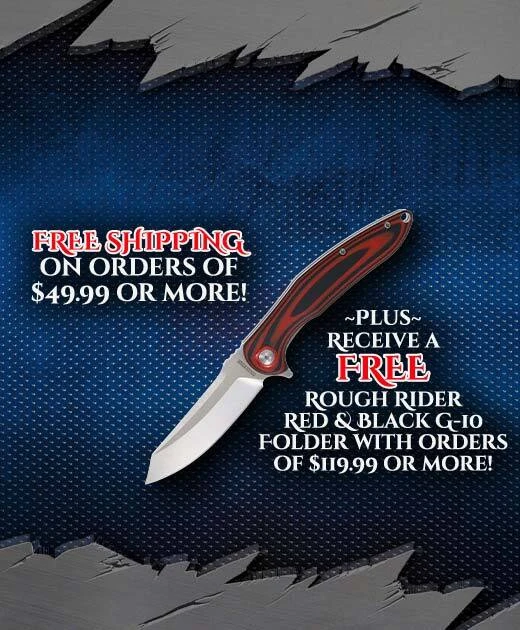 Promo - Free shipping  & a free knife the more you spend