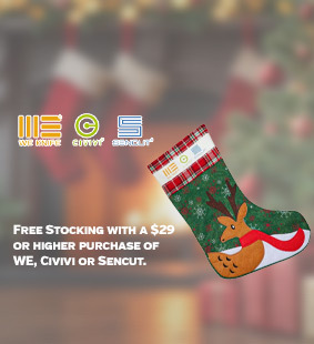 Get a free stocking when you spend $29 or more in WE/Civivi/Sencut.