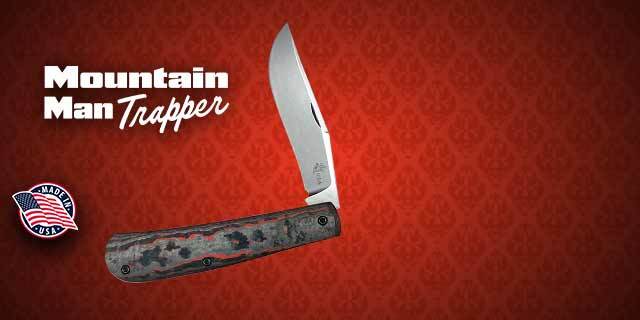 Queen USA Mountain Man Trapper Magnacut Lavaflow Fat Carbon