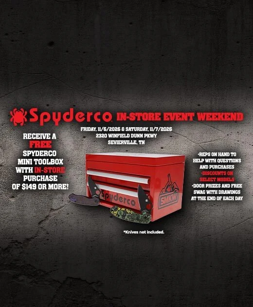 SMKW Showroom Spyderco Event Nov 6th & 7th