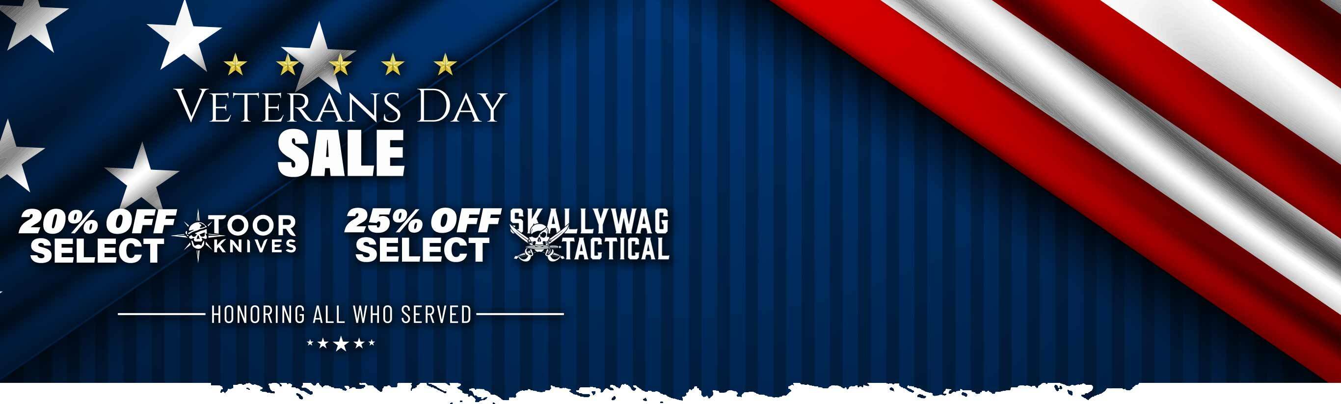 TOOR & Skallywag Veterans Day Sale - Save on select knives
