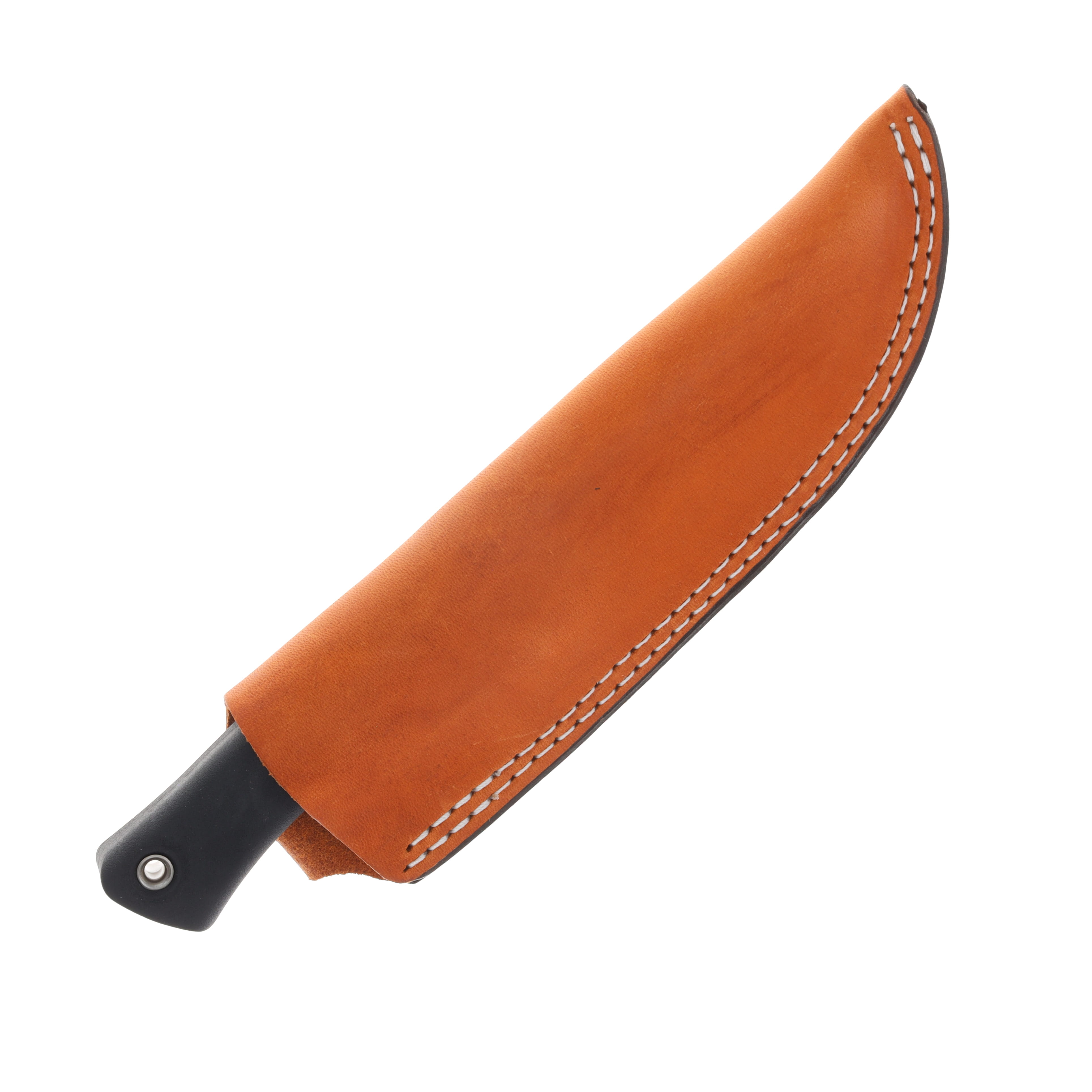 Busse SYKCO WD5 Fixed Blade STNWSH Blade Resiprene C Handle Brown Sheath SYKCOWD5SW View 3