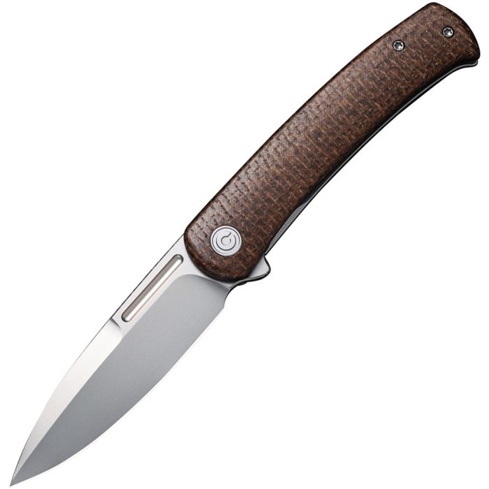 CIVIVI Cetos Framelock Folding Knife Bead Blast 14C28N/Brown Micarta C21025B-1 View 1