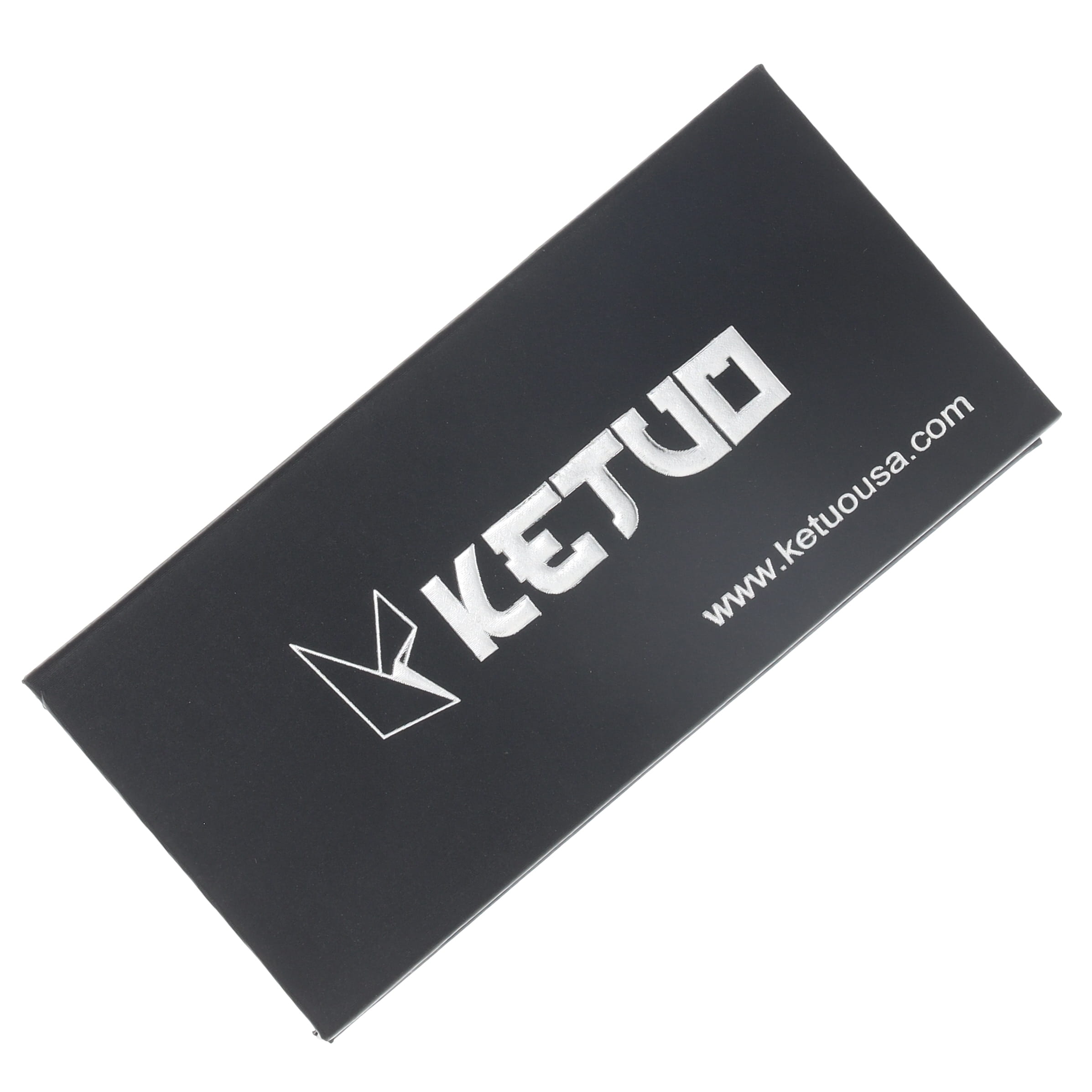 Ketuo Mini Griffin Button Lock Folding Knife M390/Black Titanium with Purple Carbon Fiber Inlay KETM0115 View 9