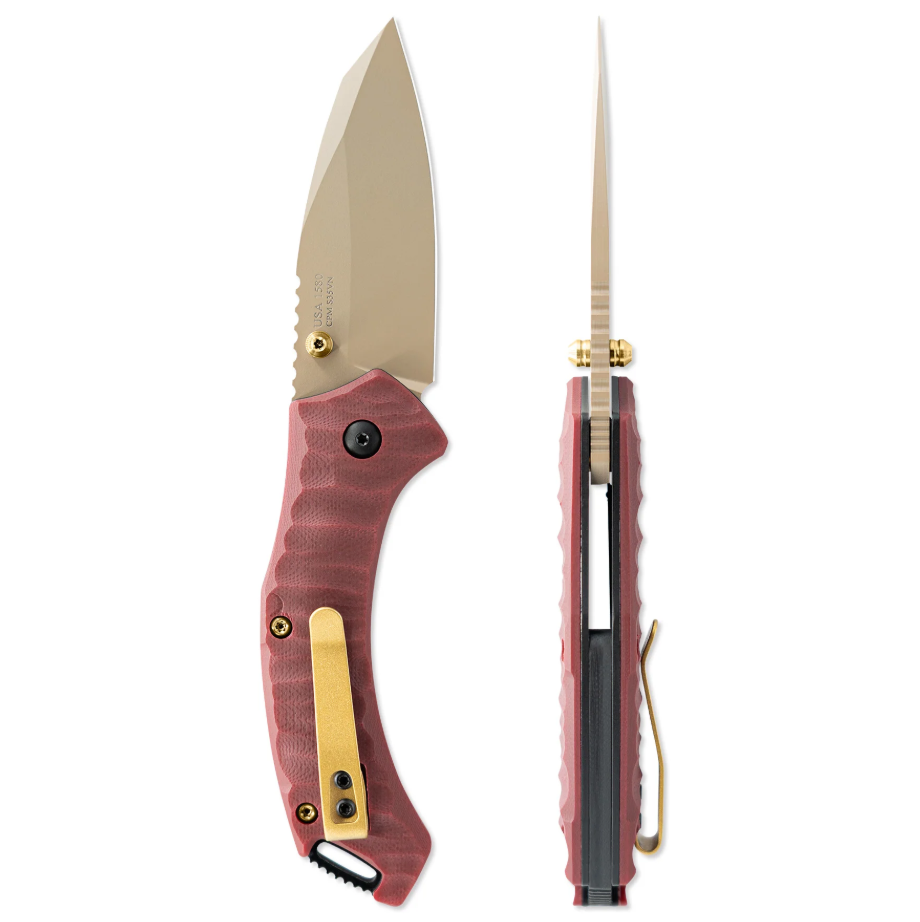 Toor XT1 Delta Linerlock Folding Knife S35VN/Crimson G-10 X1DELTACRIM View 1