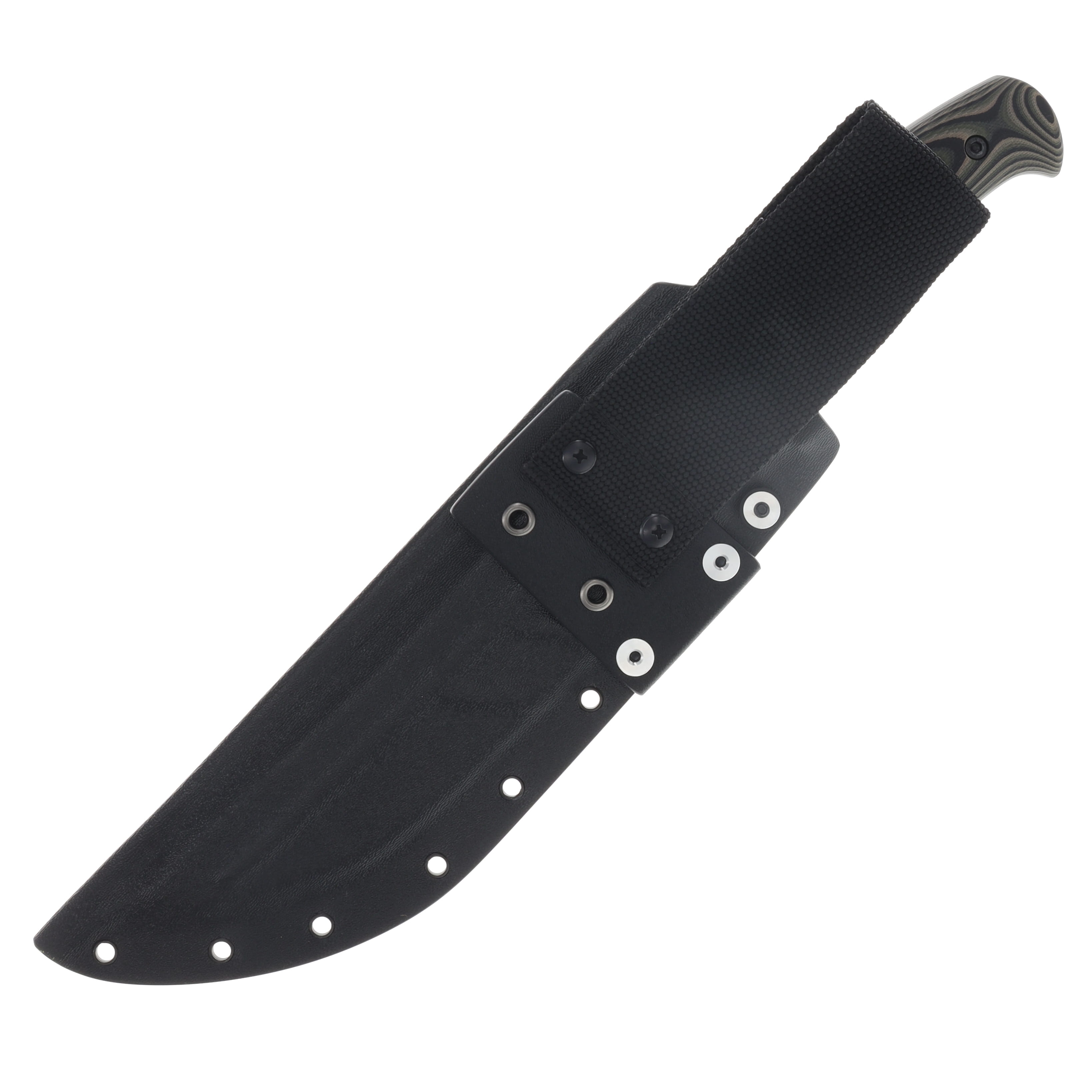 Work Tuff Gear Atayal-C Fixed Knife Jungle Camo Handle APO Washed SK85 Blade SK85-APOJCB View 3