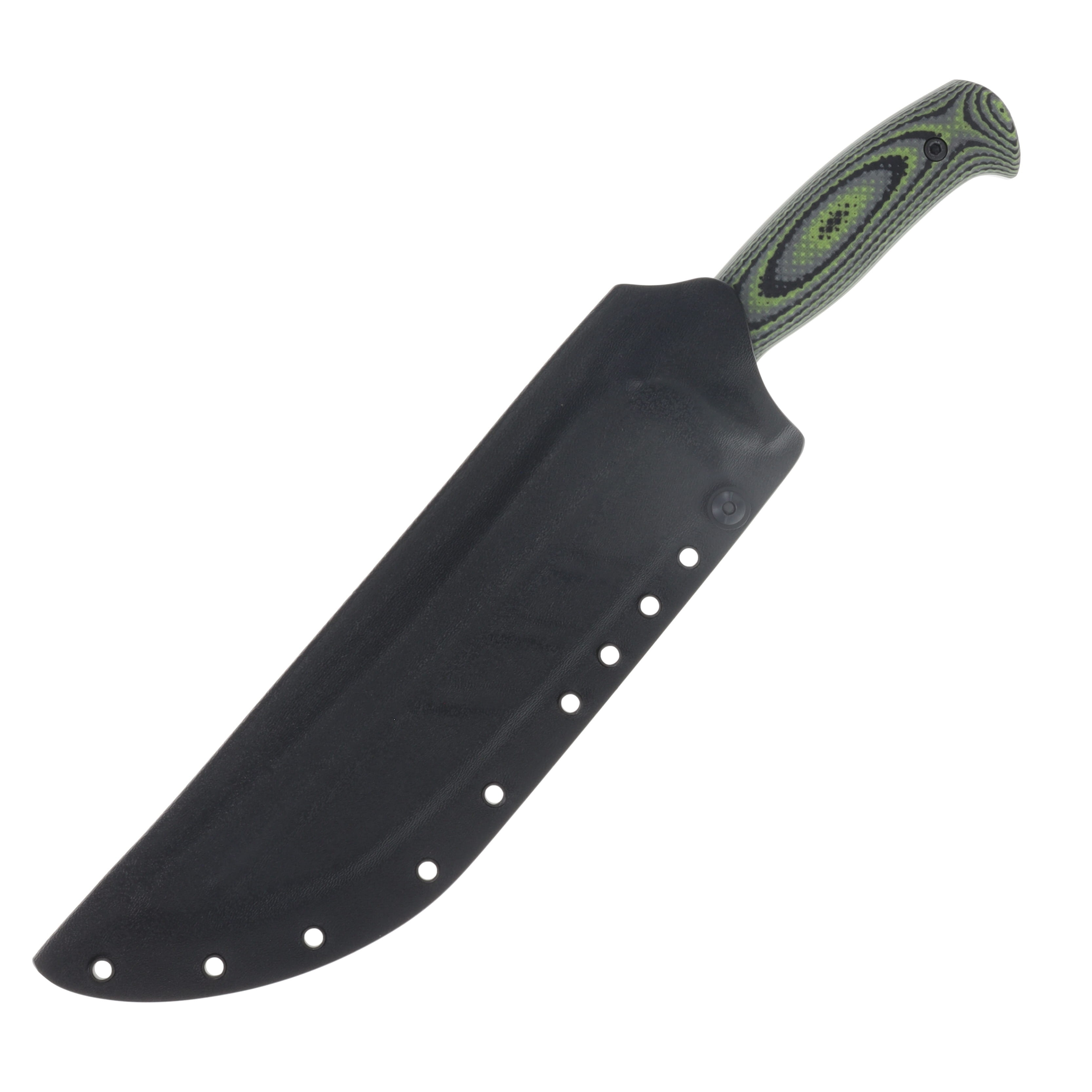 Work Tuff Gear Atayal-NC Fixed Knife Zombie Camo Gator Handle DW SK85 Blade SK85-DWZCB View 4
