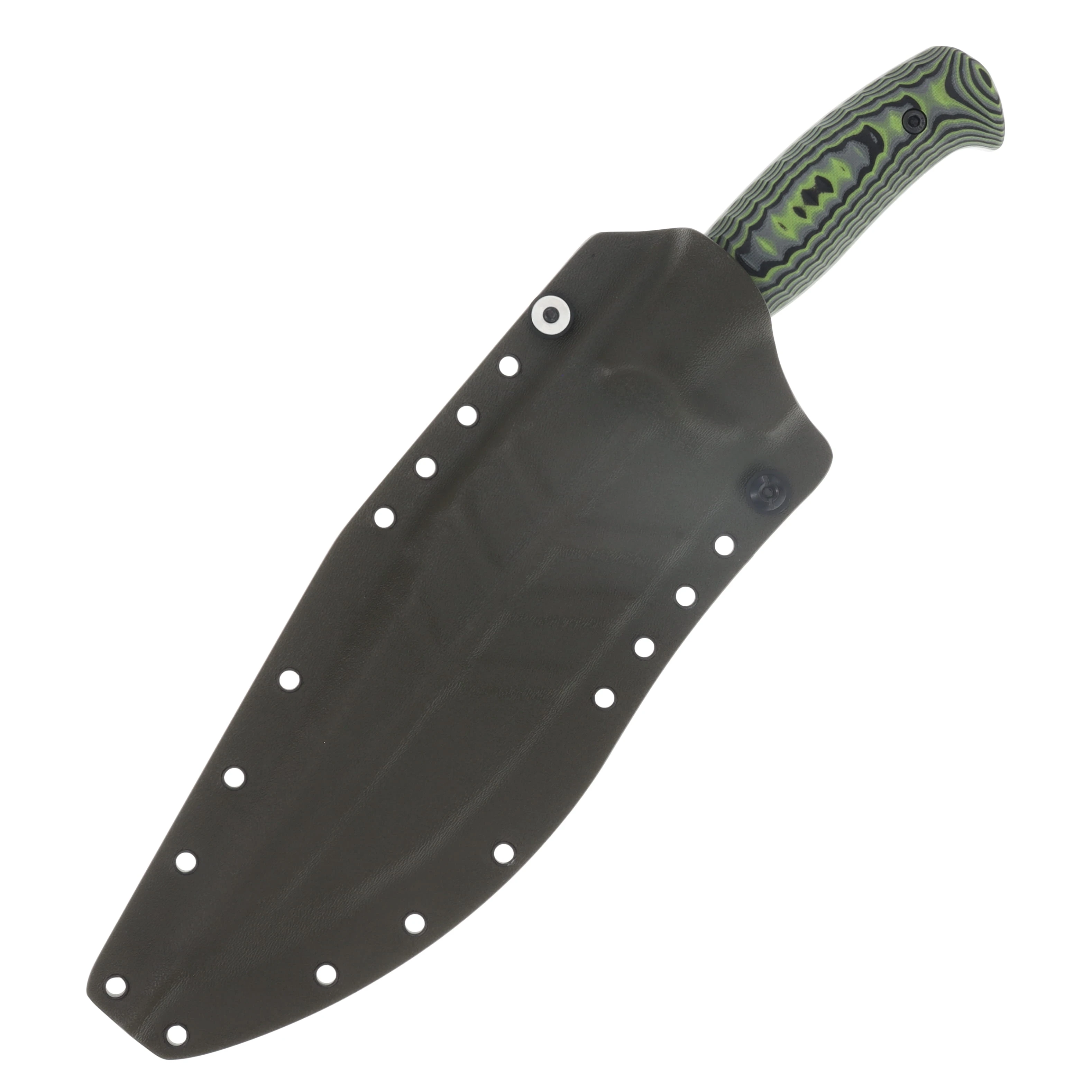 Work Tuff Gear Lanzeta-NC Fixed Knife Zombie Green Camo Handle Splattered APO SK85 Blade SK85-SAPOZCODG View 4