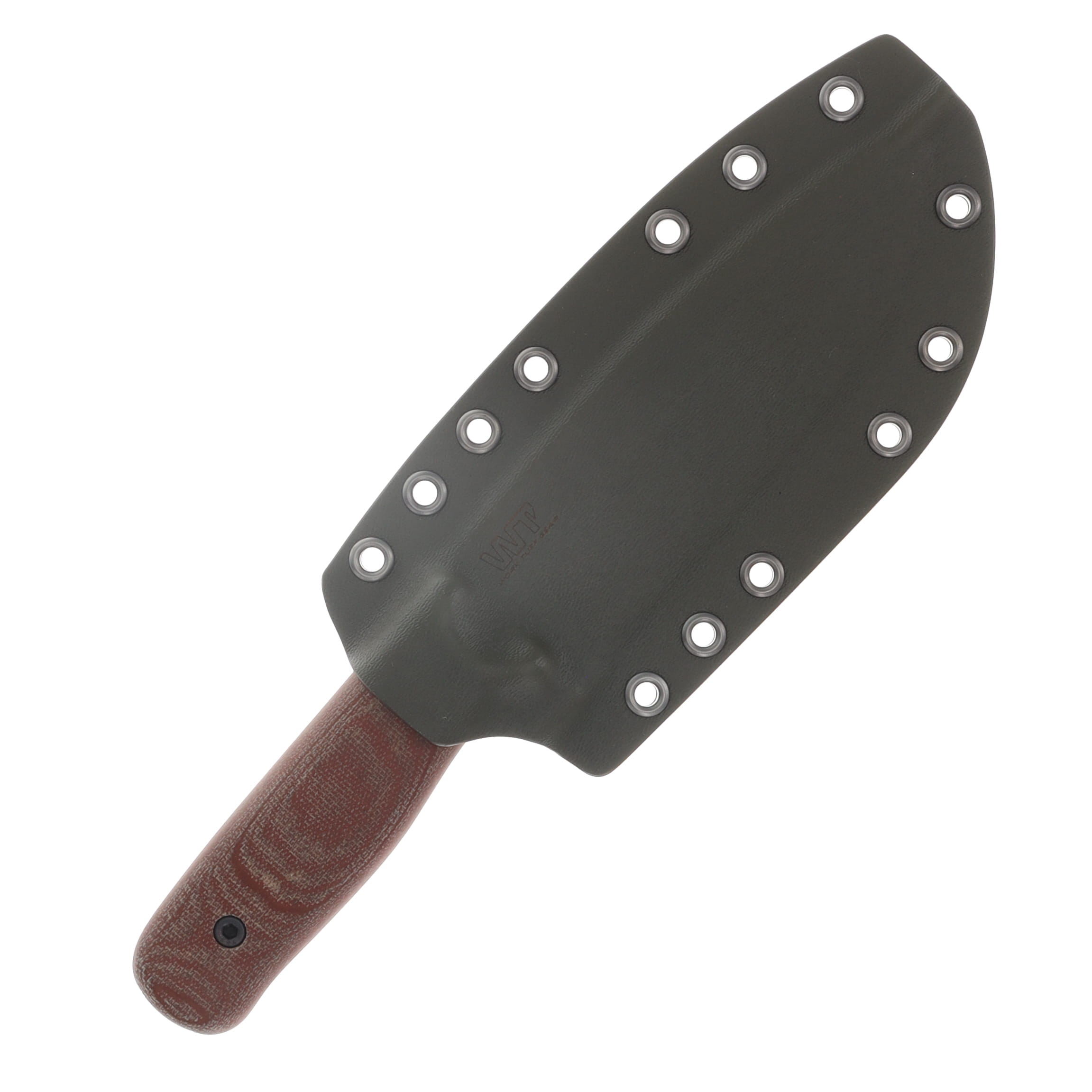 Work Tuff Gear Forester Gen 3 Fixed Knife Canvas Micarta Handle Dark Washed K329 Blade K329-DWCMODG View 3
