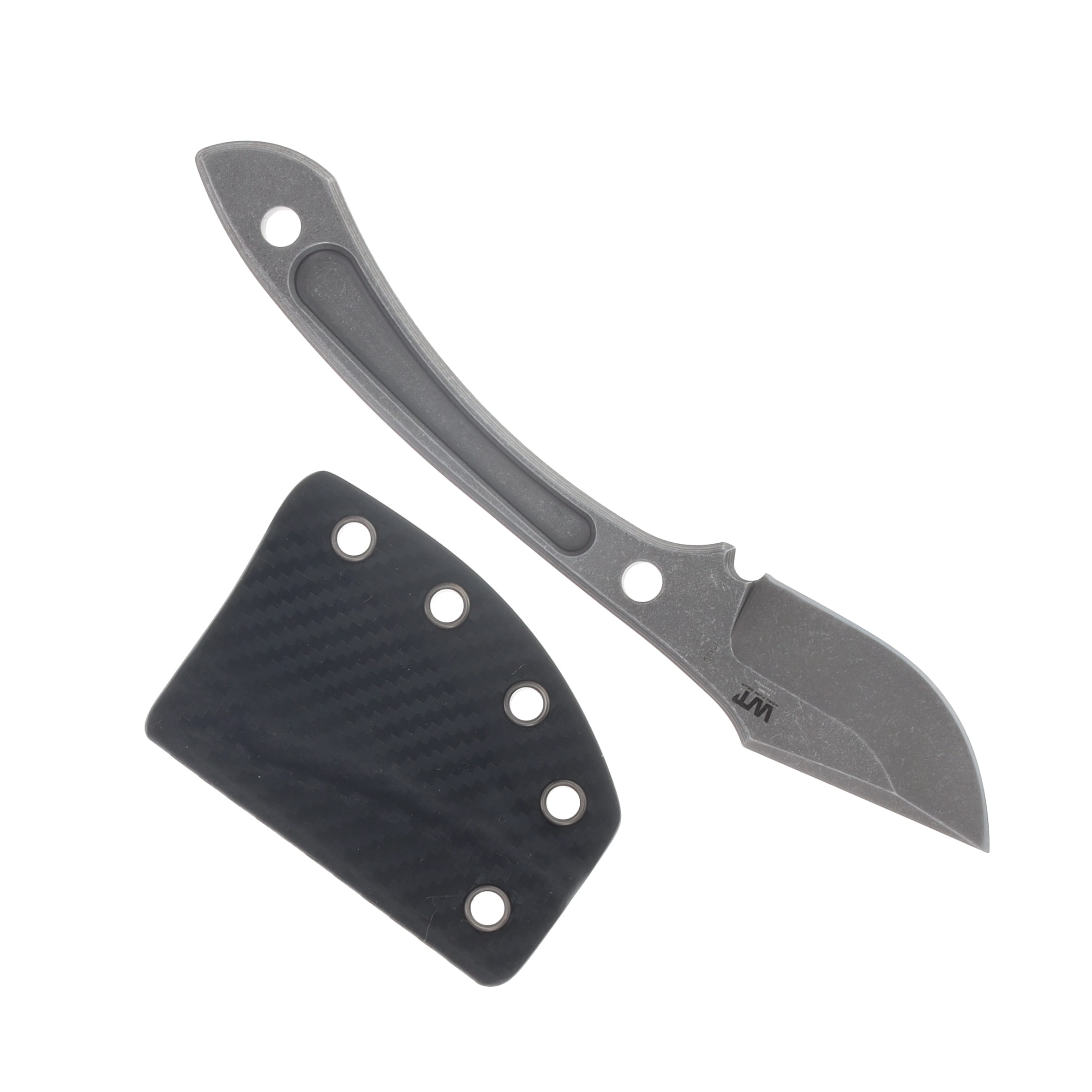 Work Tuff Gear Lightfoot Fixed Knife Jade Green Grip Handle Dark River Washed K329 Blade K329-DRWJG10CF View 2