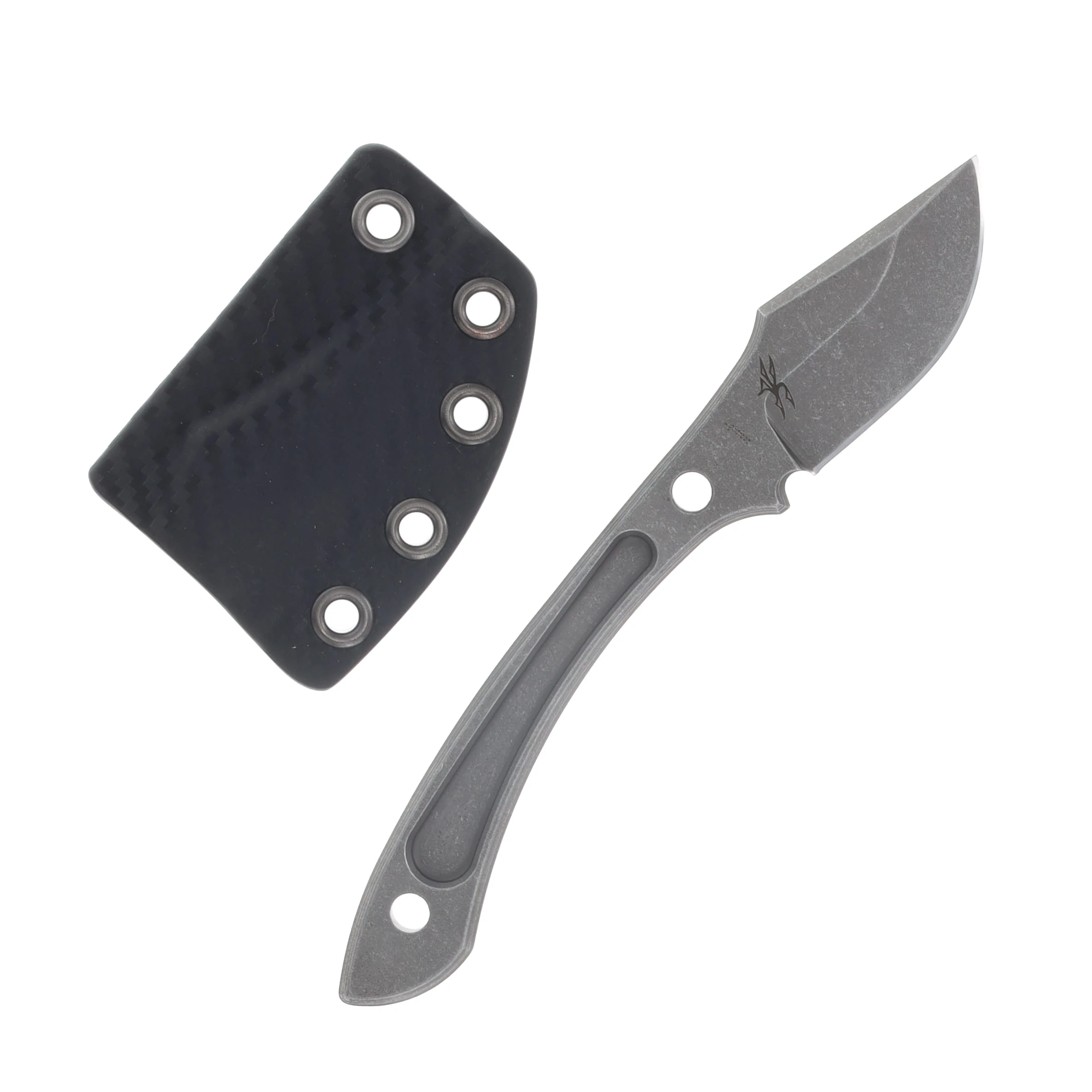 Work Tuff Gear Lightfoot Fixed Knife Jade Green Grip Handle Dark River Washed K329 Blade K329-DRWJG10CF View 1