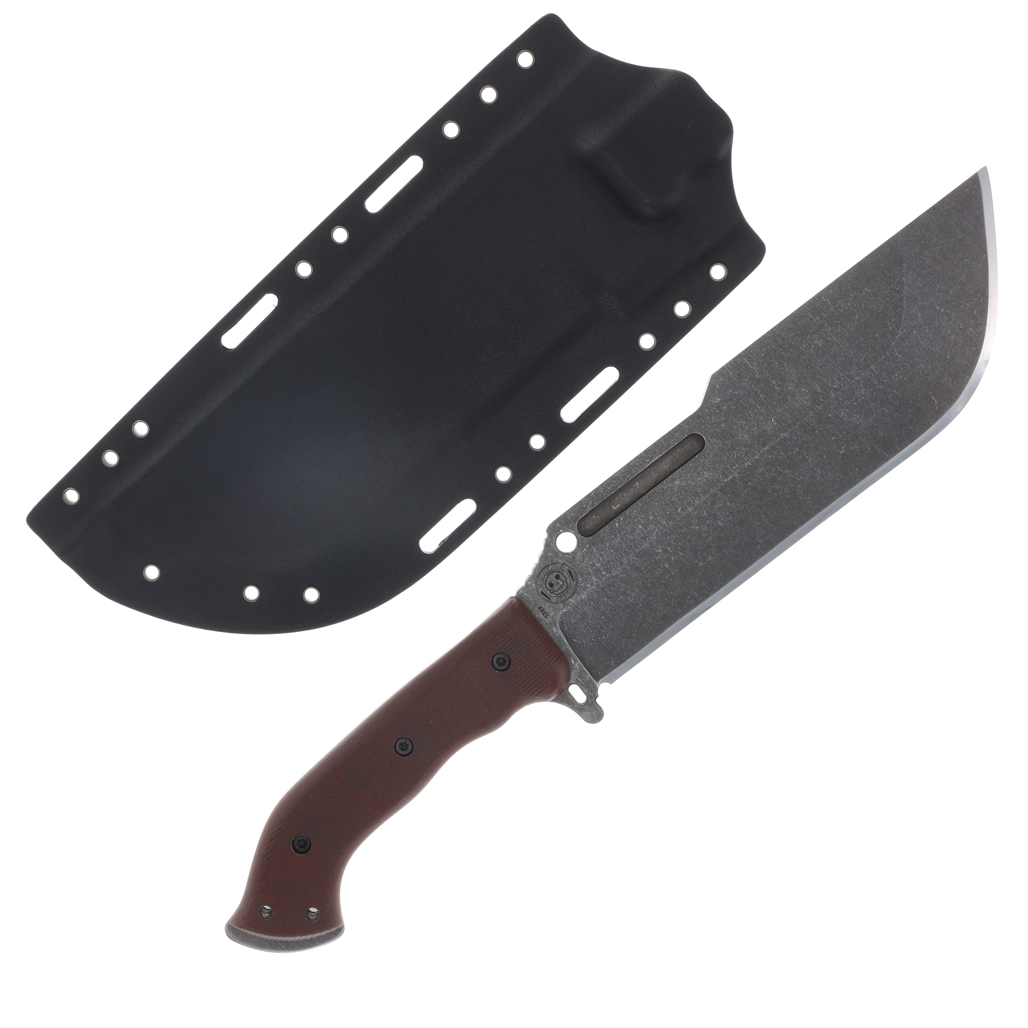 Work Tuff Gear Ares-Gen 2-NC Fixed Knife Canvas Micarta Grip Handle DW SK85 Blade SK85-DWCMB View 2