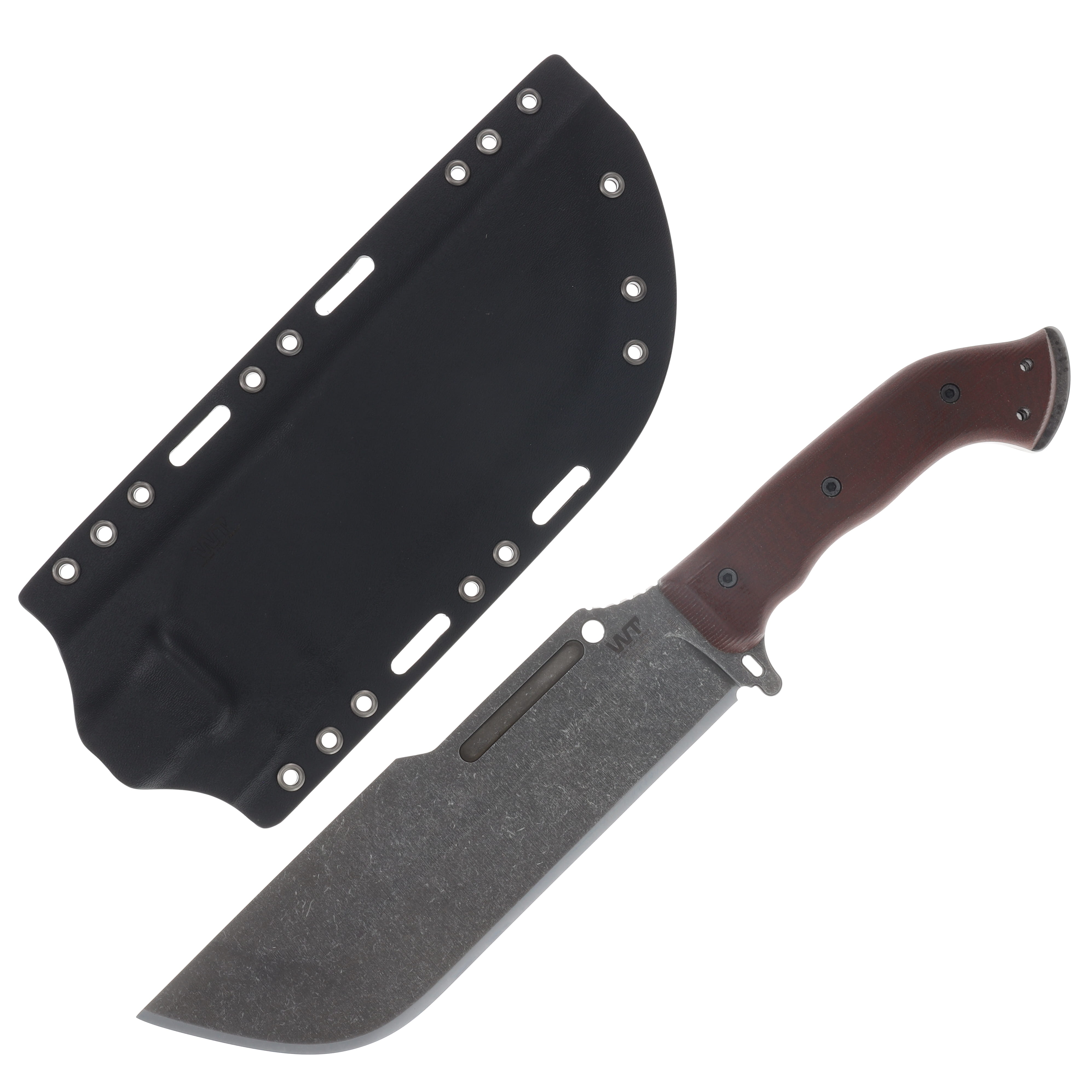 Work Tuff Gear Ares-Gen 2-NC Fixed Knife Canvas Micarta Grip Handle DW SK85 Blade SK85-DWCMB View 1