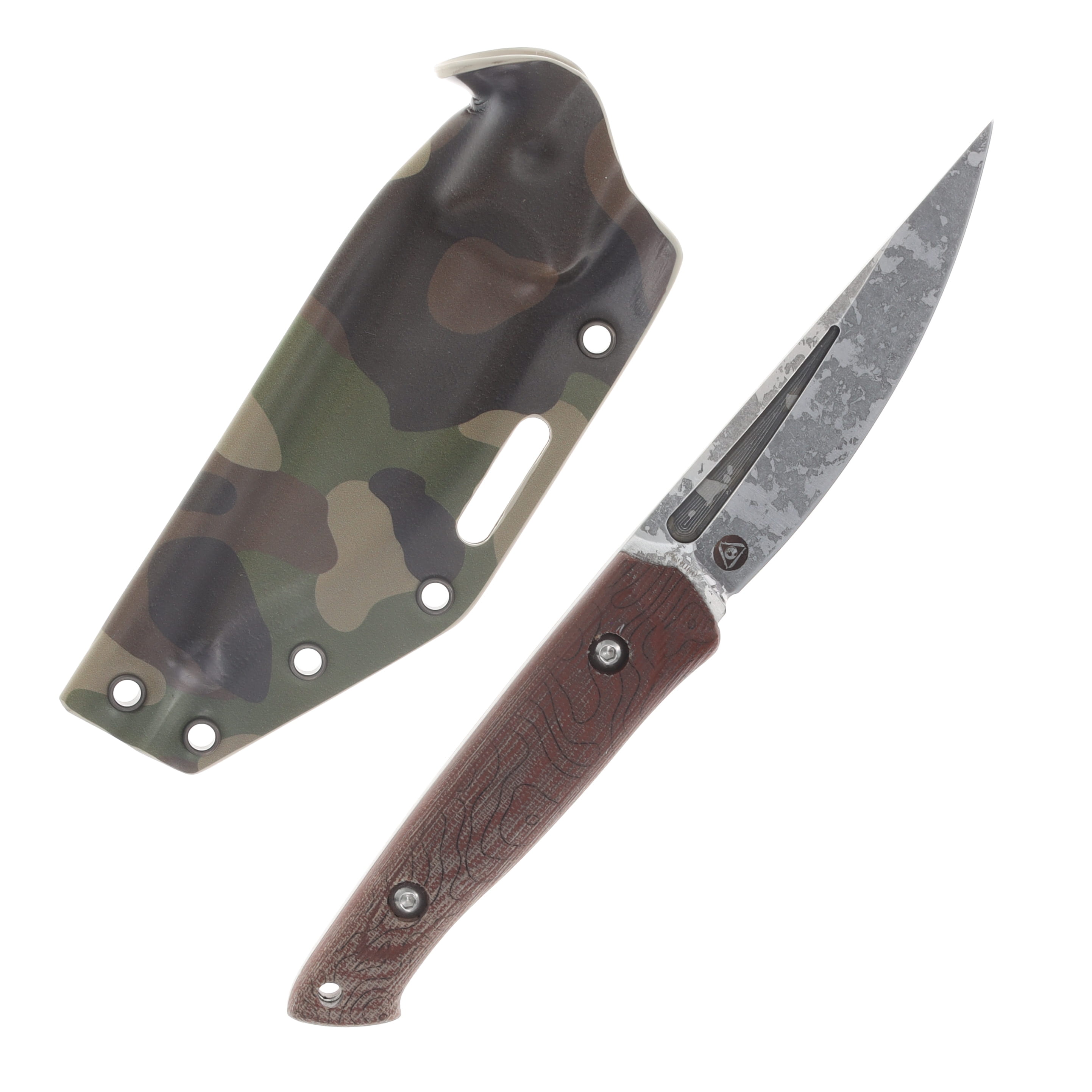 Work Tuff Gear Ninjuko Gen 2 Fixed Knife Canvas Micarta Handle Splatter AEB-L Bld. AEBL-SPNCNC View 2