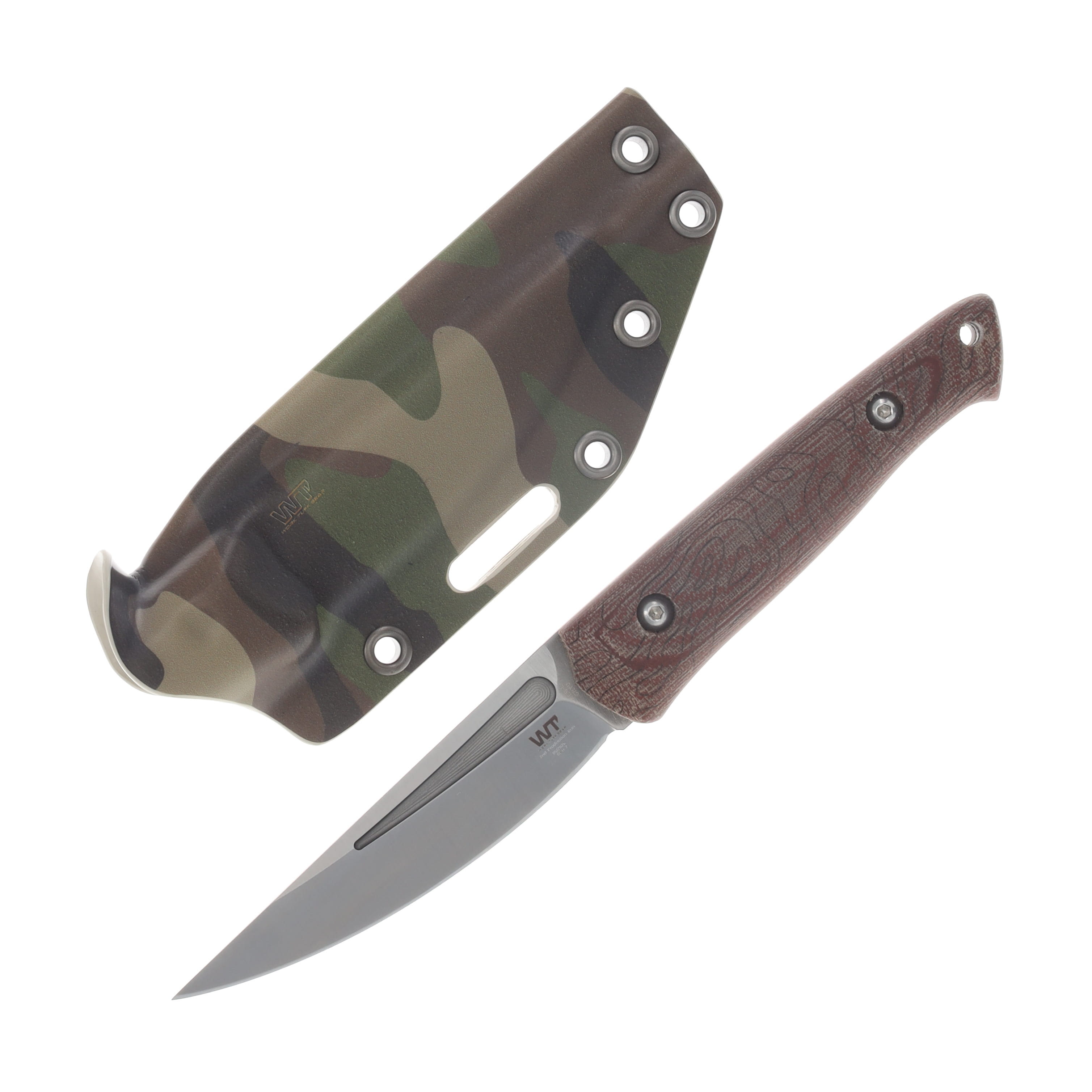 Work Tuff Gear Ninjuko Gen 2 Fixed Knife Natural Canvas Micarta Handle Satin AEB-L Bld AEBL-SNCMC View 1