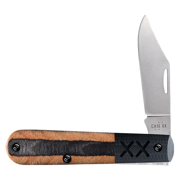 Case XX Crossroads XR Barlow Folding Knife Buckskin DymaLux Wood CA10937 View 1