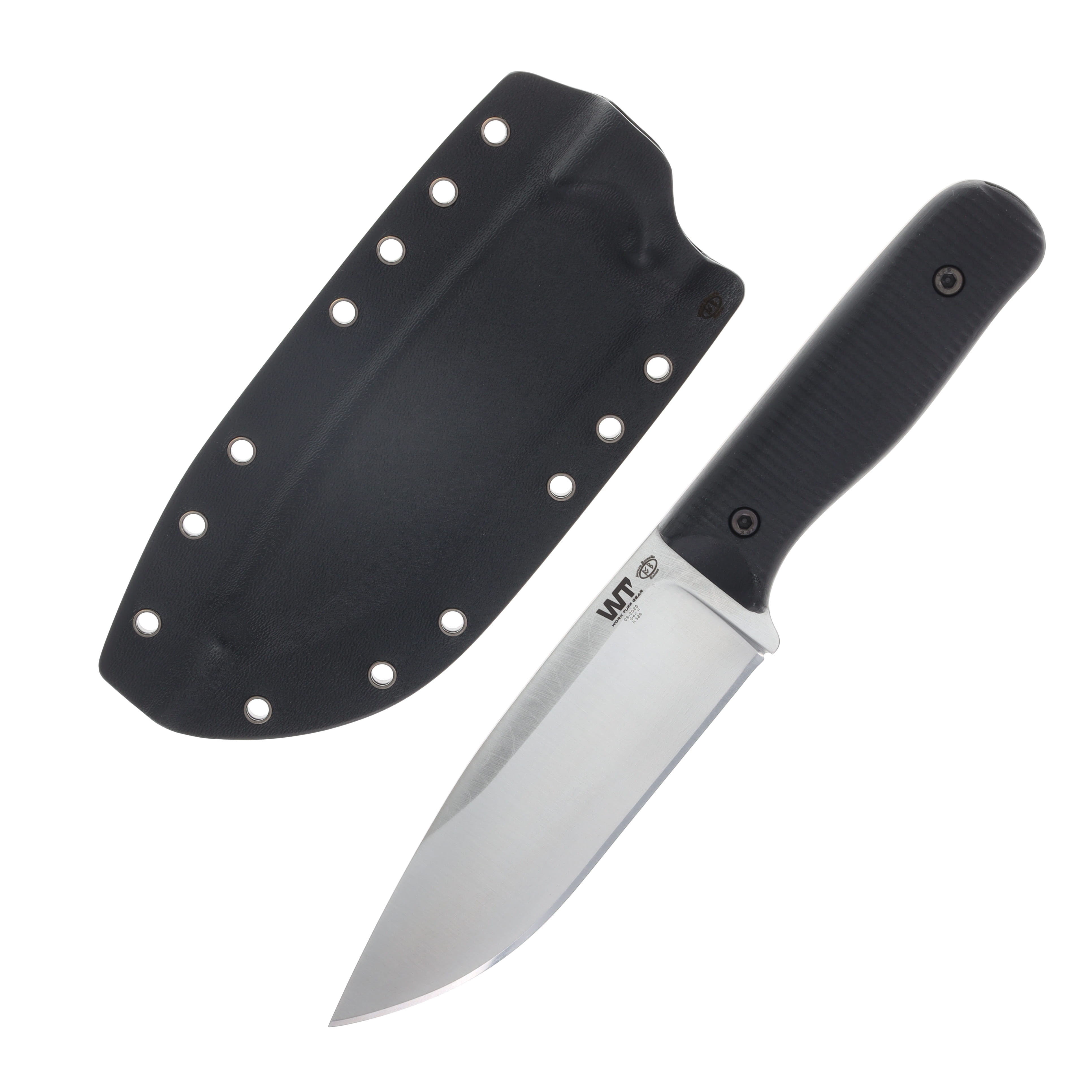 Work Tuff Gear Voyageur Gen 2 Fixed Knife Black G-10 Grip Handle Satin K329 Blade K329-SBG10B View 1