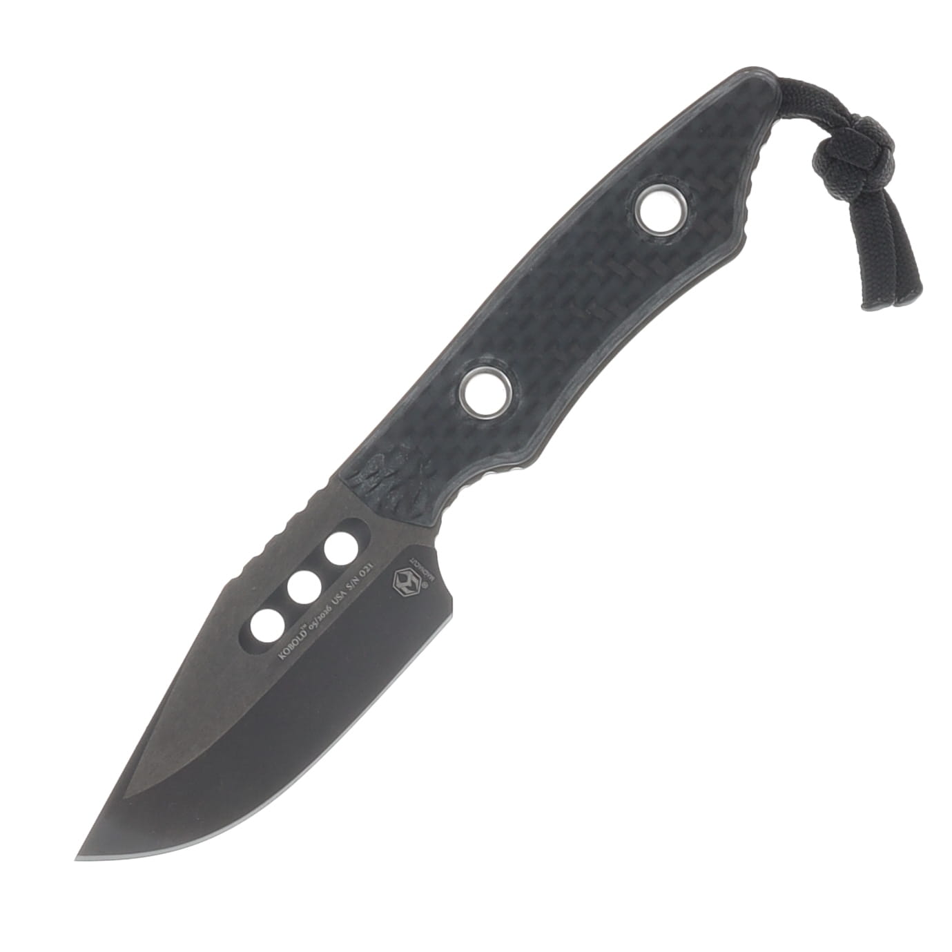 Heretic Kobold Bowie Fixed Blade DLC with Glow Carbon Fiber Handle Magnacut Blade H065-6A-GLOCF View 3