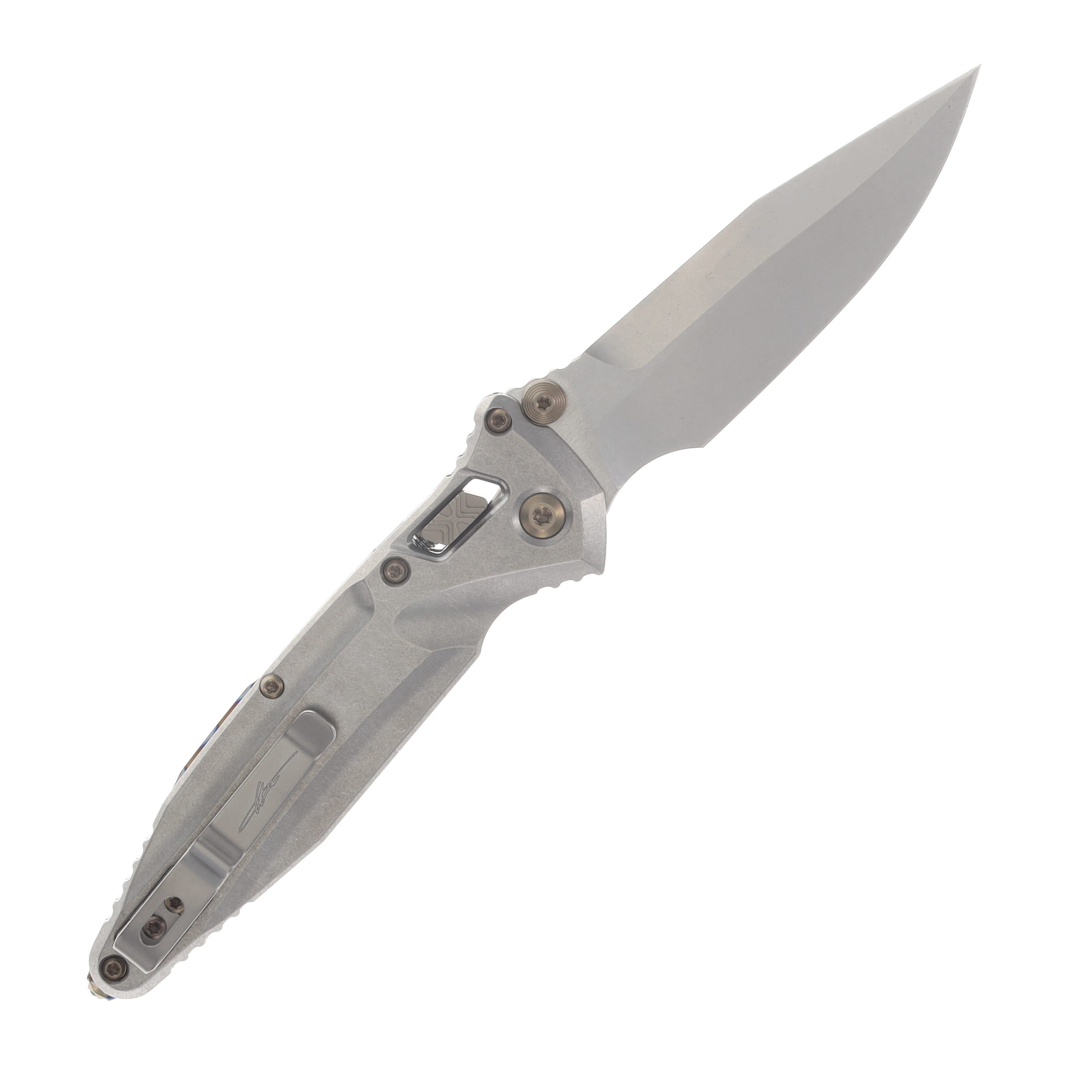 Microtech Socom Delta RAM-LOK Spear Point MS Folder SW - SW TI W/Flamed TI Accents MT159RL10SMS5 View 2
