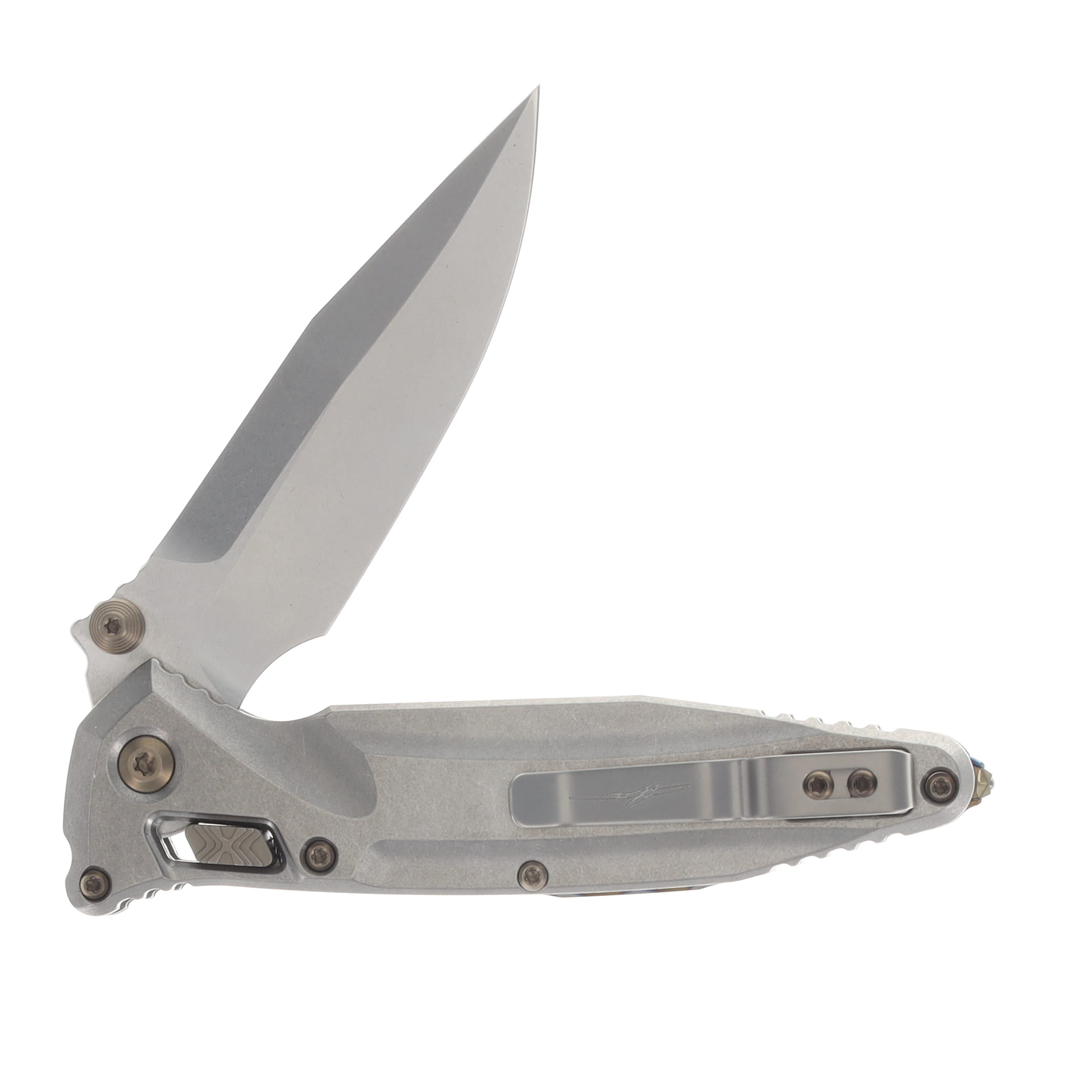 Microtech Socom Delta RAM-LOK Spear Point MS Folder SW - SW TI W/Flamed TI Accents MT159RL10SMS5 View 4