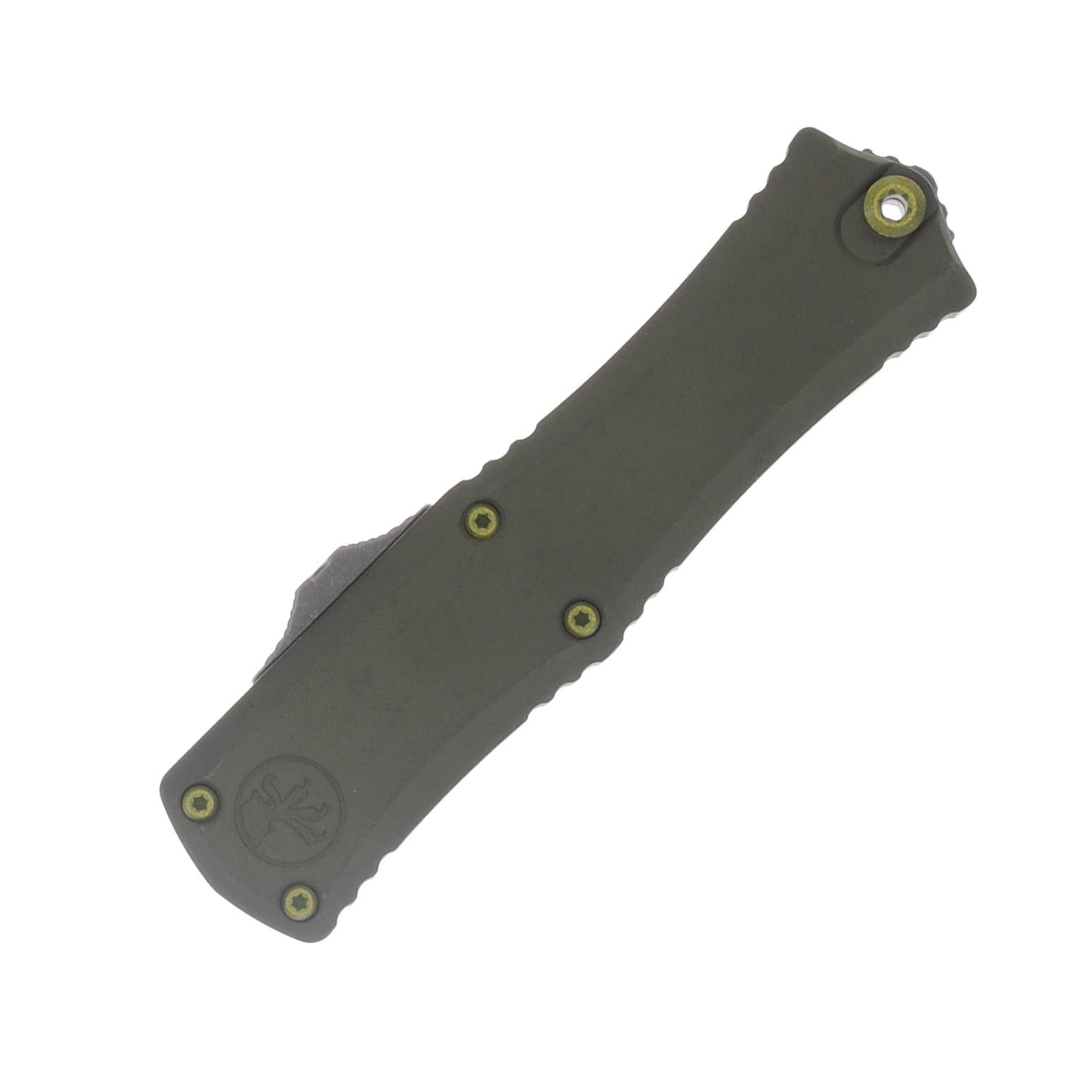 Microtech Hera II Mini OTF Auto T/E APO Standard Distressed Grenade Green AUMT1704M10DGGU25 View 3