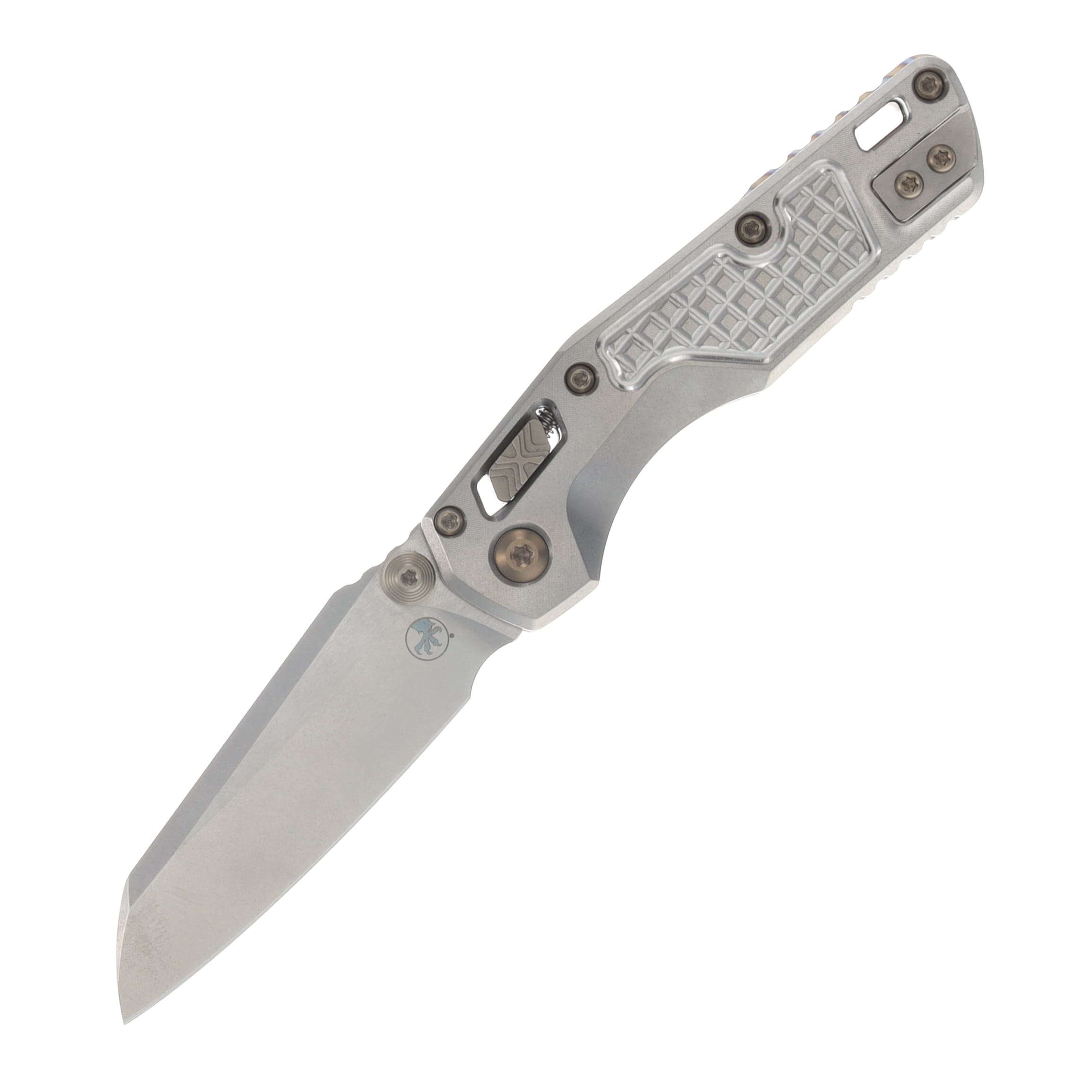 Microtech MSI Mini RAM-LOK Folder MS STNWSH Bld. STNWSH Frag Pattern TI W/ Flamed-Bronze MT210M10FRMS5 View 1