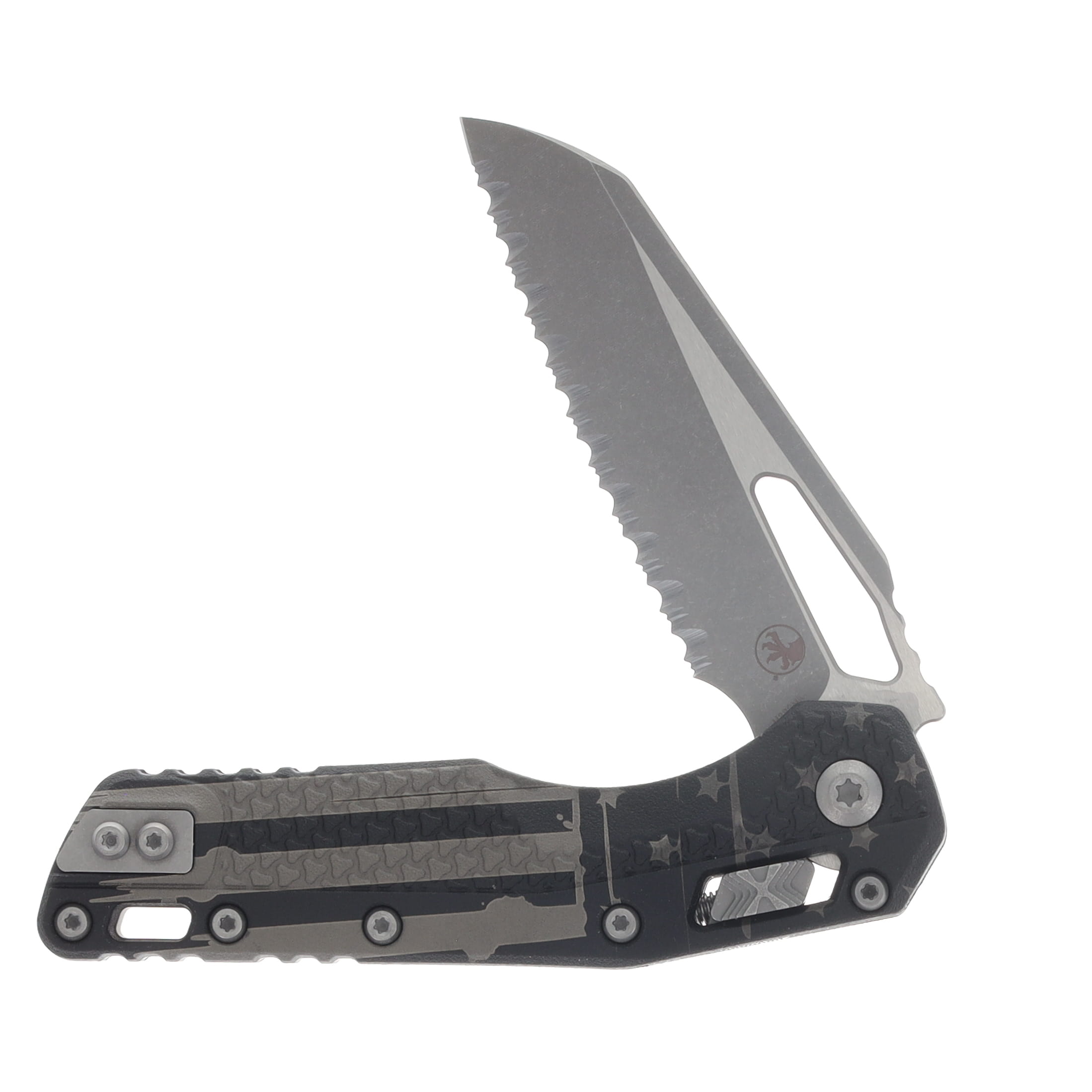Microtech MSI Folding Knife S/E Apocalyptic Full Serrate Tri-Grip