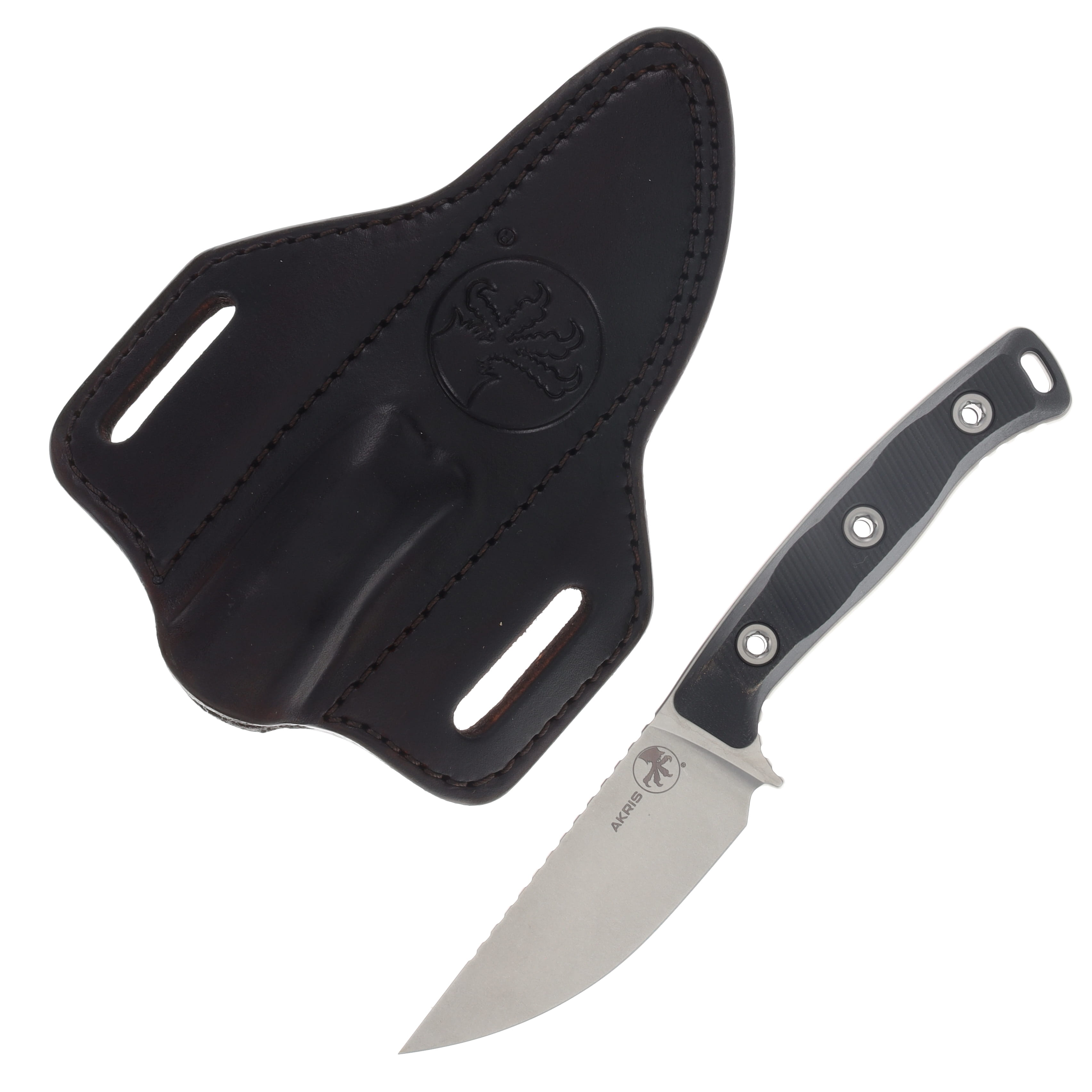 Microtech Akris Fixed Blade STNWSH Standard G-10 Blk Dark